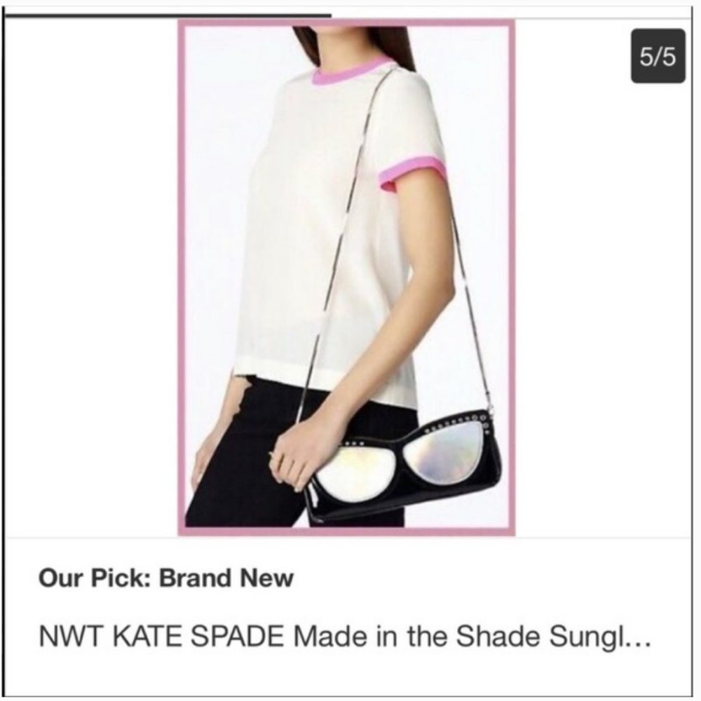 Kate Spade made in the shade sunglasses purse bag - Picture 4 of 11